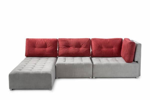 Ecksofa Modulsofa TAMINO Big Sofa mit Longchair - verstellbar