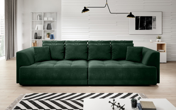 Bigsofa AREZZO große Couch mit elektrisch verstellbarer XXL-Sitz- und Liegefläche