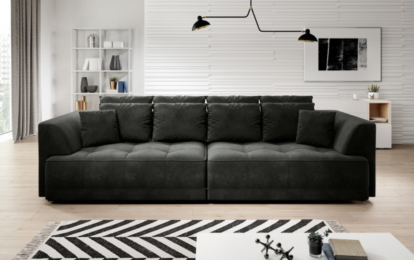 Bigsofa AREZZO große Couch mit elektrisch verstellbarer Sitz- und Liegefläche, Big Sofa Dreisitzer