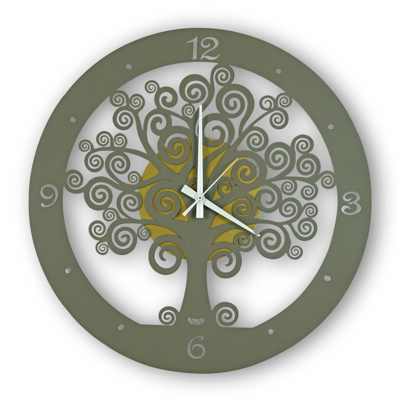 WohnKlusiv Wanduhr Lebensbaum - Braun